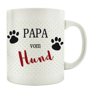 TASSE Kaffeebecher PAPA VOM HUND Mann Tierisch...