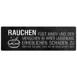 RAUCHEN F&Uuml;GT IHNEN Schild mit Spruch Raucher...