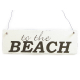 Vintage Shabby Schild Dekoschild T&uuml;rschild TO THE BEACH Strand Meer Ferienhaus