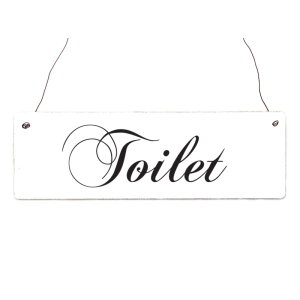 Holzschild Dekoschild TOILET Dekoration Badezimmer WC...