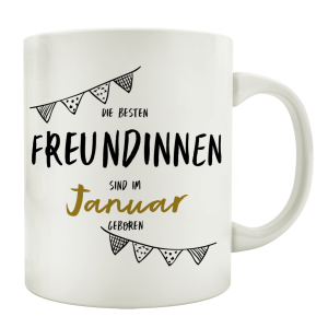 TASSE Kaffeebecher DIE BESTEN FREUNDINNEN Monat Geschenk...