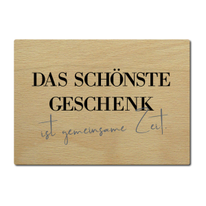 LUXECARDS POSTKARTE aus Holz DAS SCH&Ouml;NSTE GESCHENK...