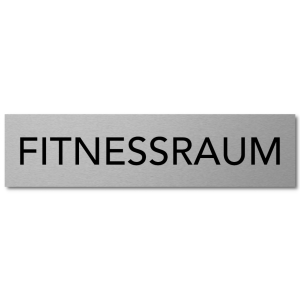 Interluxe T&uuml;rschild Fitnessraum Schild, 200x50x3mm,...