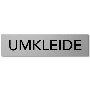 Interluxe T&uuml;rschild Umkleide Schild aus Aluminium,...