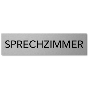 Interluxe T&uuml;rschild Sprechzimmer 200x50x3mm, Schild...