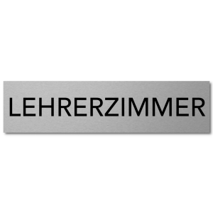 Interluxe T&uuml;rschild Lehrerzimmer 200x50x3mm,...