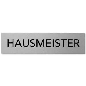 Interluxe T&uuml;rschild Hausmeister 200x50x3mm, modernes...