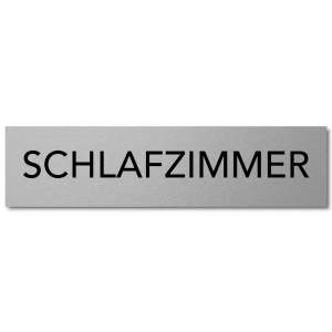 Interluxe T&uuml;rschild Schlafzimmer 200x50x3mm, Schild...