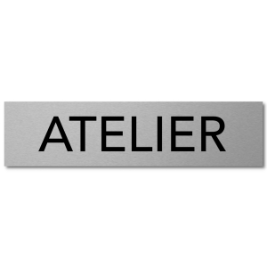 Interluxe Türschild Atelier 200x50x3mm, Schild aus...