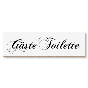 Interluxe MDF Türschild Gäste-Toilette 200x60mm...