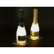 Interluxe LED Untersetzer - Time for wine in Marmor & Gold-Optik - leuchtender Getränkeuntersetzer als Tischdeko für Hochzeit, Geburtstag, Mädelsabend