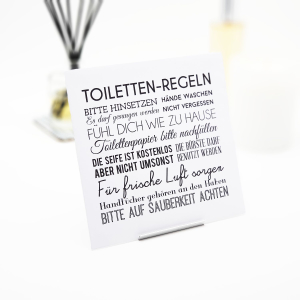 Interluxe Dufts&auml;ckchen -Toilettenregeln - Raumduft...