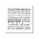 Interluxe Duftsäckchen -Toilettenregeln - Raumduft für Toilette Bad Gäste WC Lufterfrischer als Badezimmer Dekoration