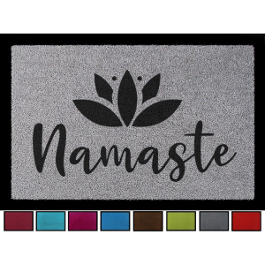 Interluxe Fußmatte mit Spruch - Namaste / Lotus -...