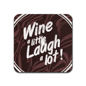 Interluxe LED Untersetzer - Wine a little laugh a lot -...