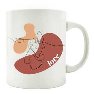 TASSE Kaffeebecher - Love - Liebe Line Art Geschenk...