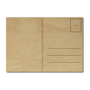 INTERLUXE LUXECARDS Postkarte aus Holz - Write Now -...
