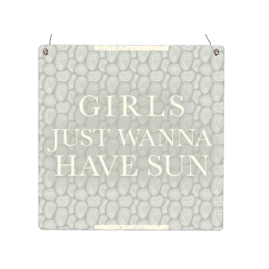 Interluxe Holzschild XL - Girls just wanna have sun -...