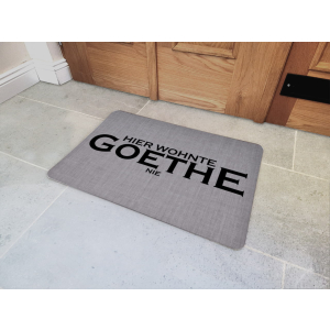 Interluxe Fußmatte 40x60 cm  - Hier wohnte Goethe...
