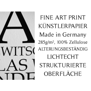 Interluxe Kunstdruck - Here and now schwarz wei&szlig; -...
