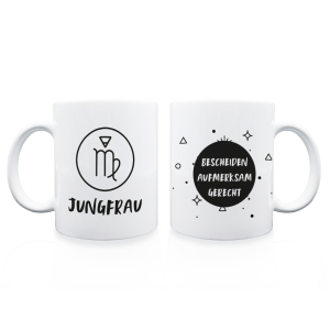 TASSE Kaffeebecher - Sternzeichen Jungfrau -...