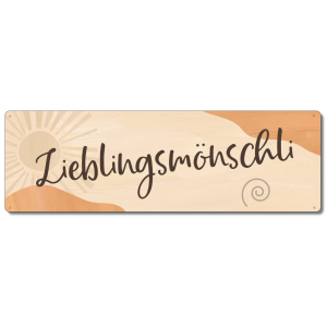 Interluxe Metallschild - Lieblingsm&ouml;nschli -...