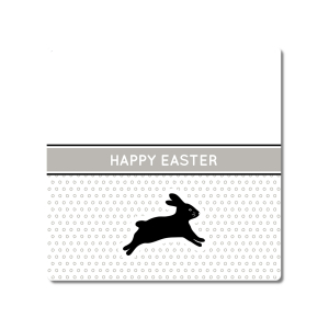 Interluxe Metallschild 20x20cm - Happy Easter -...