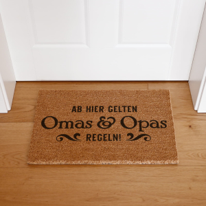 Interluxe Kokos-Fußmatte - Ab hier gelten Omas und...