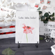 Interluxe 300x220mm Blechschild Wandschild - Lebe Liebe Lache - Serie Mohn - Gartenschild mit Wildblume