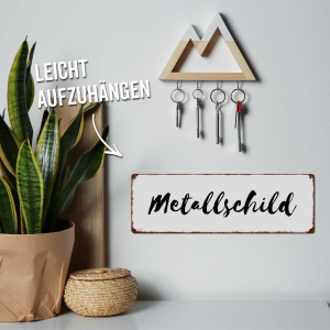 Interluxe Schild Metallschild - Bitte die Katze nicht rauslassen