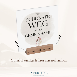 Interluxe Schild mit Aufsteller - Alles was du brauchst ist ein Mädelsabend