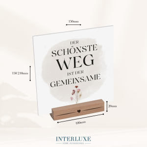 Interluxe Schild mit Aufsteller - Alles was du brauchst ist ein Mädelsabend