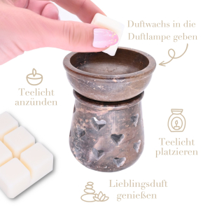 Interluxe Duftwachs - Sweet Powder - angenehmer Raumduft Melt duftendes Wachs Melt