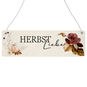 Interluxe Schild Holzschild - Herbstliebe