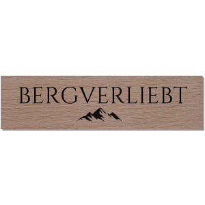 Interluxe Magnet aus Holz - Bergverliebt