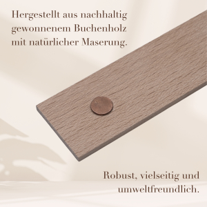 Interluxe Magnet aus Holz - Herzensmensch