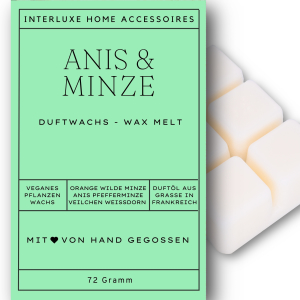 Interluxe Duftwachs - Anis & Minze