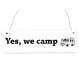 Vintage Shabby Türschild Holzschild YES WE CAMP Geschenk Camper Camping