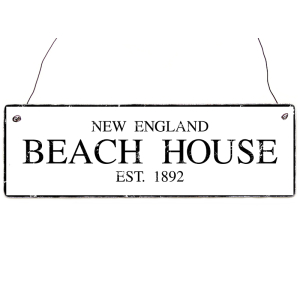 Shabby Vintage Dekoschild Holzschild BEACH HOUSE New...