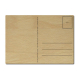 LUXECARDS POSTKARTE Holzpostkarte DER HUND IST DAS EINZIGE Karte aus Echtholz