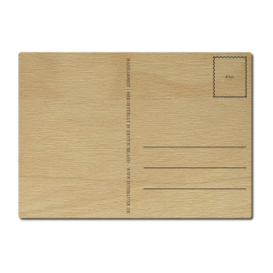 LUXECARDS POSTKARTE Holzpostkarte ICH MAG DICH witzige Gru&szlig;karte aus Holz Spruch