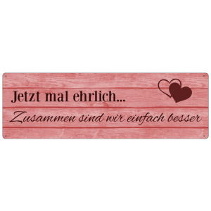 METALLSCHILD Blechschild T&uuml;rschild JETZT MAL...
