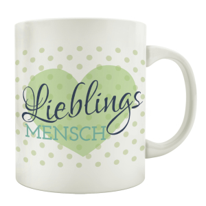 TASSE Kaffeebecher LIEBLINGSMENSCH Spruch Lustig Motiv...