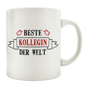 TASSE Kaffeebecher BESTE KOLLEGIN Geschenk Spruch Motiv...