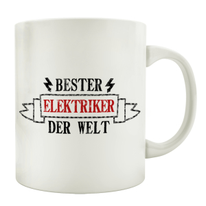 TASSE Kaffeebecher BESTER ELEKTRIKER Geschenk Spruch...